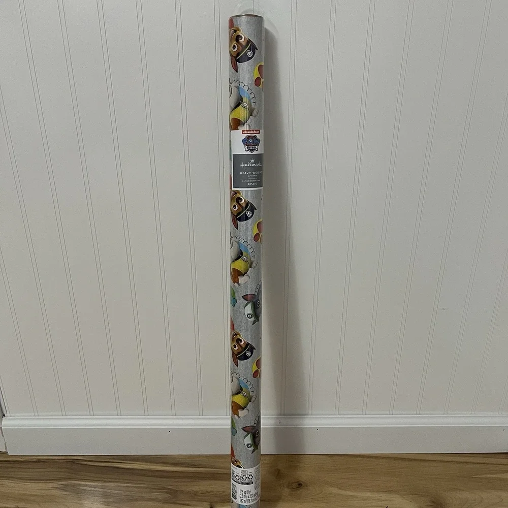 Hallmark Paw Patrol Gift Wrap Nickelodeon Wrapping Paper All Occasion 17.5 Sq Ft